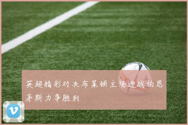 英超精彩对决布莱顿主场迎战伯恩茅斯力争胜利