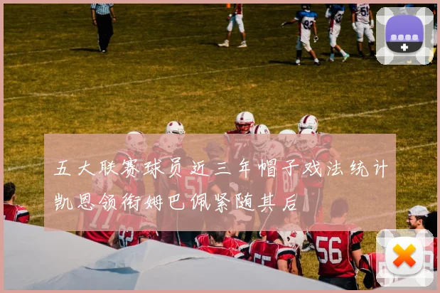 五大联赛球员近三年帽子戏法统计凯恩领衔姆巴佩紧随其后